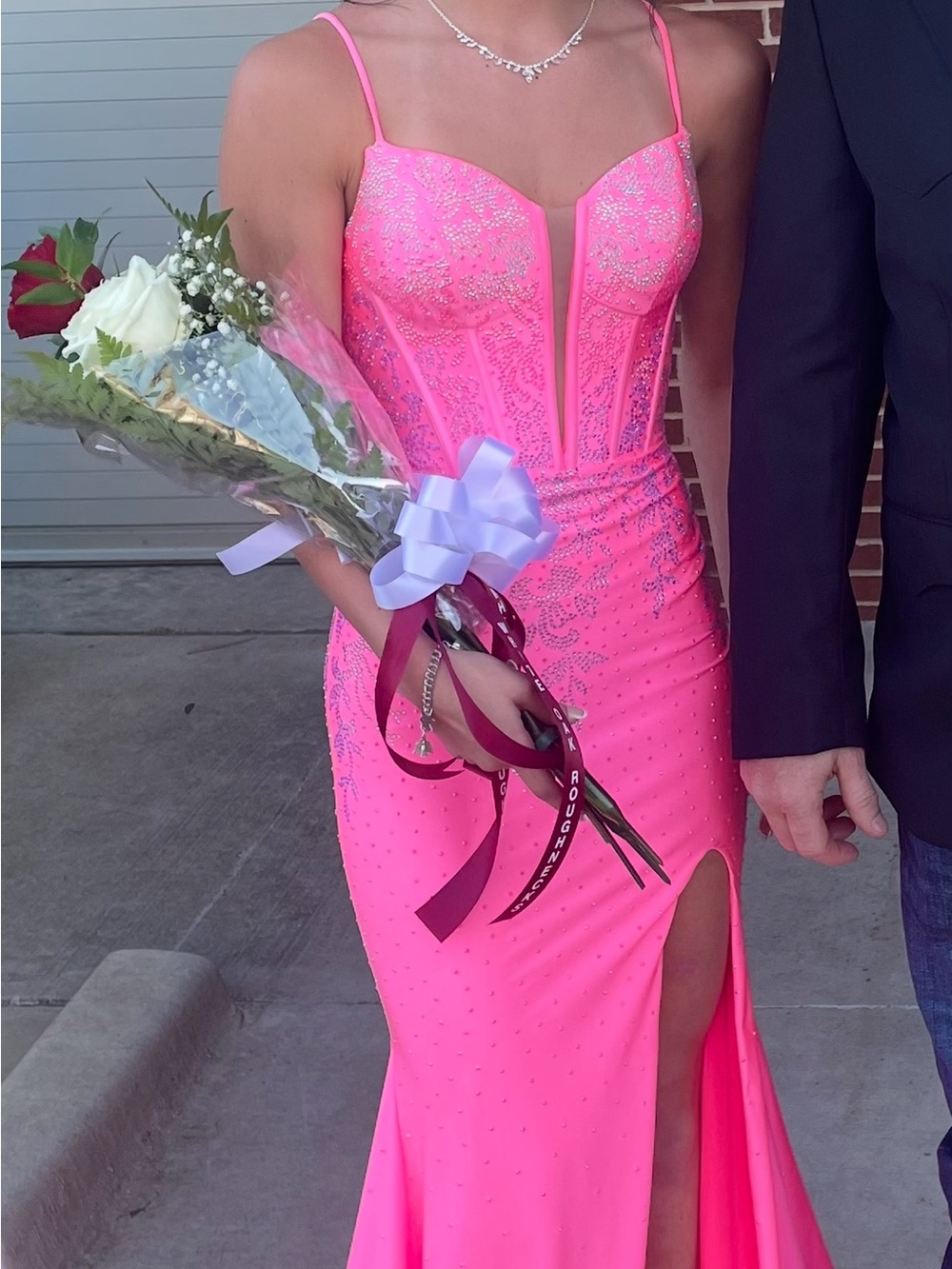 Amarra 88670 Size 00 Candy Pink Prom Dress; EUC; Dry Cleaned